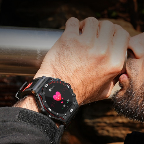 La montre intelligente CT18 à écran AMOLED de 1,43 pouces prend en charge la détection des appels Bluetooth et de l'oxygène sanguin (rouge) SH401A1345-011